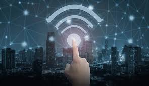 High-speed WiFi connectivity area with students using laptops